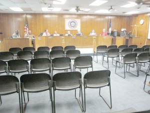 And then there were none – Council holds forth in an empty chamber Monday after the Chairwoman cleared the room.